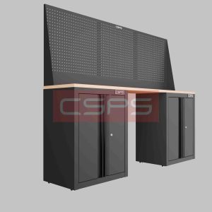 Tủ dụng cụ CSPS 183cm - 2 tủ màu Đen 02 hộc kéo
