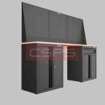 Tủ dụng cụ CSPS 183cm - 2 tủ màu Đen 01 hộc kéo