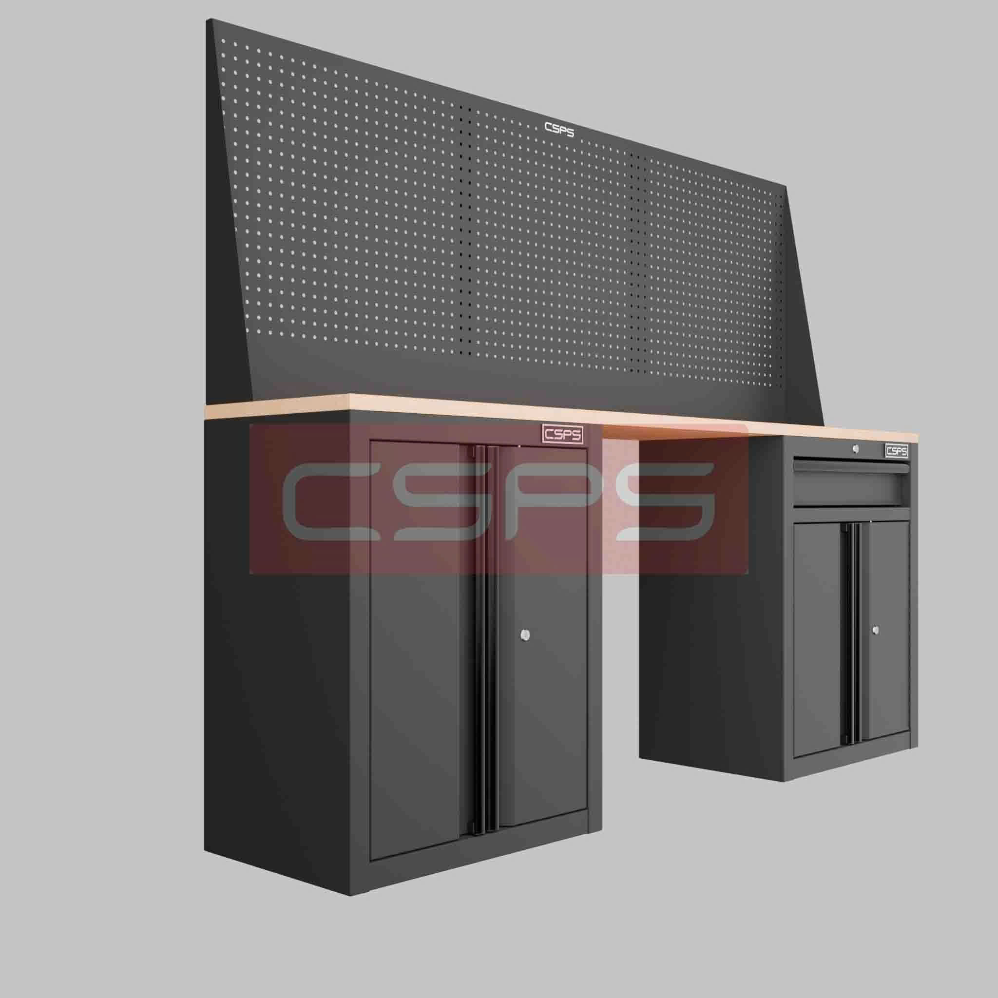 Tủ dụng cụ CSPS 183cm - 2 tủ màu Đen