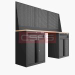 Tủ dụng cụ CSPS 183cm - 2 tủ màu Đen 02 hộc kéo