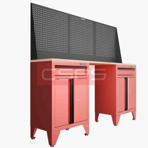 Tủ dụng cụ CSPS 183cm - 2 tủ màu Đỏ 01 hộc kéo