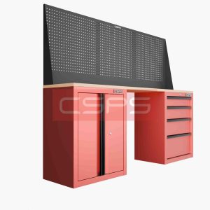 Tủ dụng cụ CSPS 183cm - 2 tủ màu Đỏ 08 hộc kéo