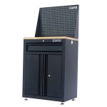 Tủ dụng cụ CSPS 61cm - 01 hộc kéo màu Đen, Có mặt ván & vách lưới