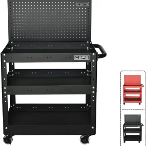 Vách lưới xe đẩy CSPS 03 ngăn - 71cm - Đen