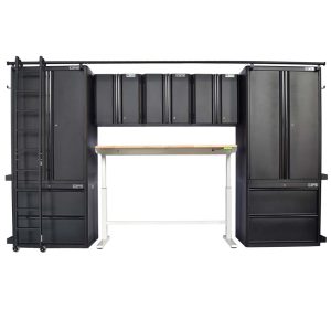 Bộ 9 tủ CSPS 366cm Đen