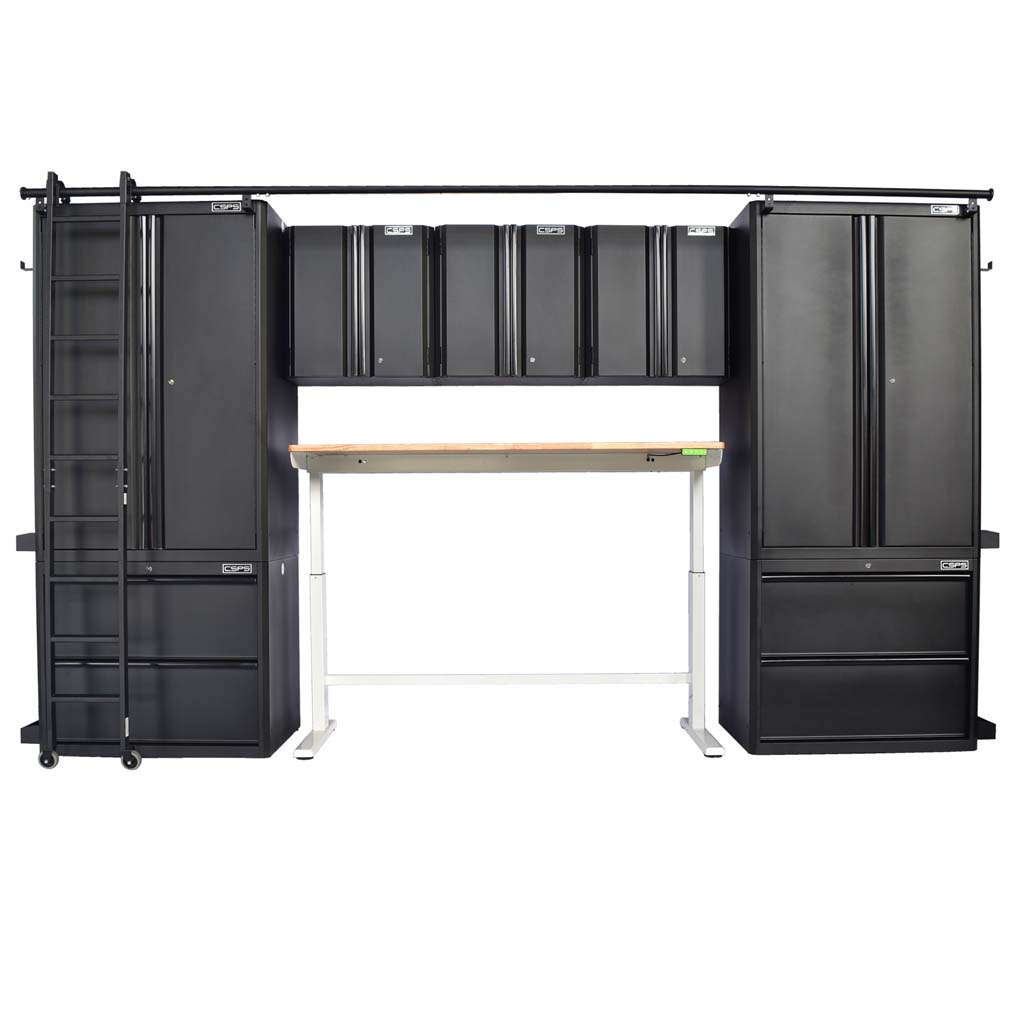 Bộ 9 tủ CSPS 366cm Đen
