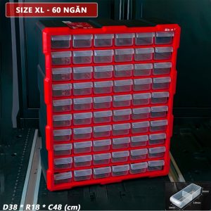 Tủ đựng dụng cụ nhựa 60 ngăn BISON BS386202D