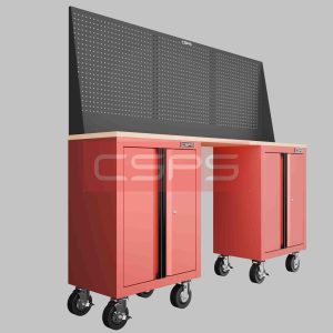 Tủ dụng cụ CSPS 183cm - 2 tủ màu Đen 04 hộc kéo