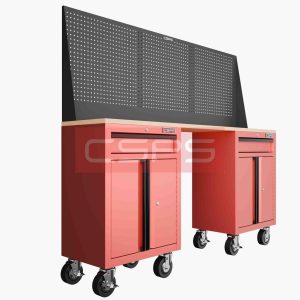 Tủ dụng cụ CSPS 183cm - 2 tủ màu Đen 04 hộc kéo