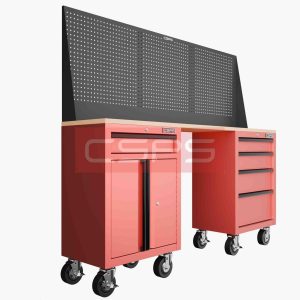 Tủ dụng cụ CSPS 183cm - 2 tủ màu Đen 02 hộc kéo