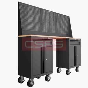 Tủ dụng cụ CSPS 183cm - 2 tủ màu Đỏ 02 hộc kéo