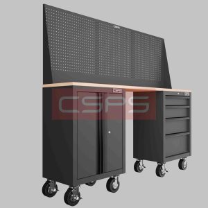 Tủ dụng cụ CSPS 183cm - 2 tủ màu Đen 00 hộc kéo