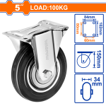 Bánh Xe Đẩy Cao Su Cố Định 5" WADFOW WJL3351