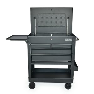 Tủ di động CSPS 84cm Màu Xanh Dương - 04 hộc kéo tay cầm Trắng