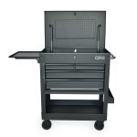 Tủ di động CSPS 84cm Màu Đen - 04 hộc kéo tay cầm Đen