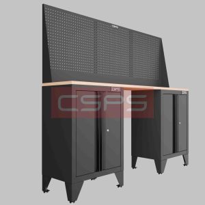 Tủ dụng cụ CSPS 183cm - 2 tủ màu Đen 08 hộc kéo