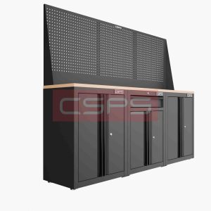 Tủ dụng cụ CSPS 183cm - 3 tủ màu Đỏ 09 hộc kéo