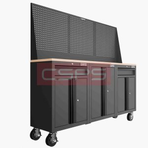 Tủ dụng cụ CSPS 183cm - 3 tủ màu Đỏ 03 hộc kéo