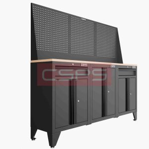 Tủ dụng cụ CSPS 183cm - 3 tủ màu Đen 02 hộc kéo