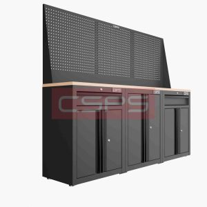 Tủ dụng cụ CSPS 183cm - 3 tủ màu Đỏ 02 hộc kéo