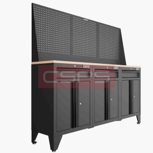 Tủ dụng cụ CSPS 183cm - 3 tủ màu Đỏ 05 hộc kéo