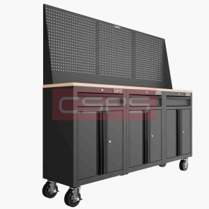 Tủ dụng cụ CSPS 183cm - 3 tủ màu Đỏ 06 hộc kéo
