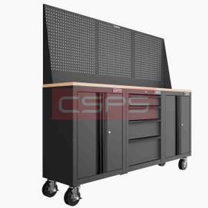 Tủ dụng cụ CSPS 183cm - 3 tủ màu Đỏ 09 hộc kéo
