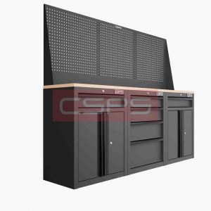 Tủ dụng cụ CSPS 183cm - 3 tủ màu Đỏ 01 hộc kéo