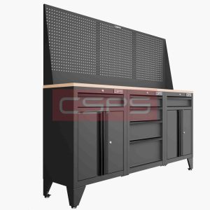 Tủ dụng cụ CSPS 183cm - 3 tủ màu Đỏ 03 hộc kéo