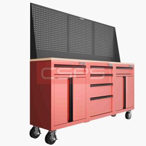 Tủ dụng cụ CSPS 183cm - 3 tủ màu Đỏ 01 hộc kéo