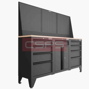 Tủ dụng cụ CSPS 183cm - 3 tủ màu Đỏ 08 hộc kéo