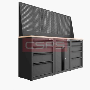 Tủ dụng cụ CSPS 183cm - 3 tủ màu Đen 06 hộc kéo