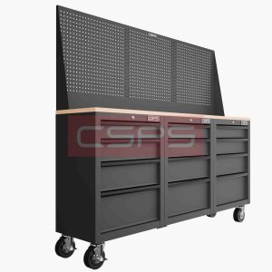 Tủ dụng cụ CSPS 183cm - 3 tủ màu Đỏ 08 hộc kéo