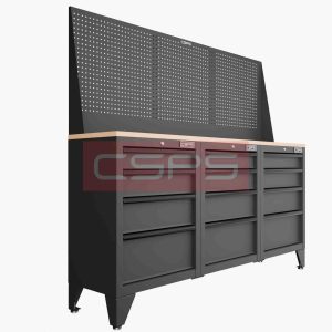 Tủ dụng cụ CSPS 183cm - 3 tủ màu Đỏ 06 hộc kéo