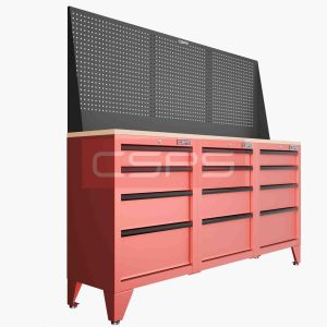 Tủ dụng cụ CSPS 183cm - 3 tủ màu Đen 09 hộc kéo