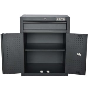 Tủ dụng cụ CSPS 61cm - 01 hộc kéo màu Đen, Không mặt ván & vách lưới