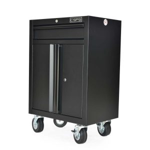 Tủ dụng cụ CSPS 61cm - 01 hộc kéo màu Đỏ, Có mặt ván & vách lưới