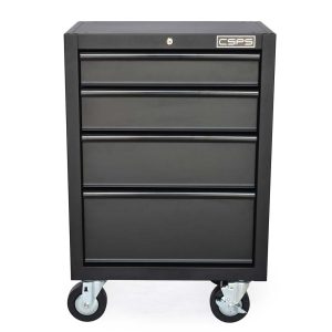 Tủ dụng cụ CSPS 61cm - 04 hộc kéo màu Đen tay cầm đen
