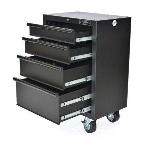Tủ dụng cụ CSPS 61cm - 04 hộc kéo màu Đỏ tay cầm đen