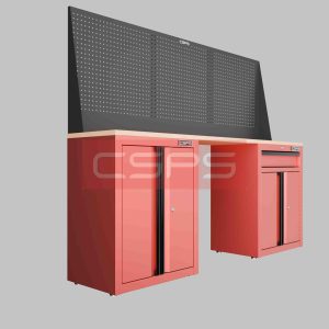 Tủ dụng cụ CSPS 183cm - 2 tủ màu Đen 04 hộc kéo