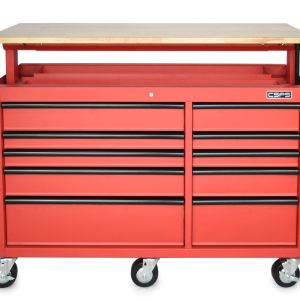 Tủ dụng cụ CSPS 142cm - 10 hộc kéo màu đỏ/đen - Đỏ