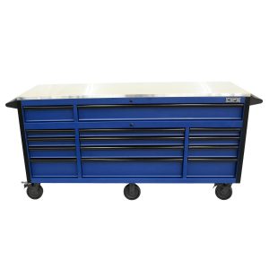 Tủ dụng cụ CSPS 183cm - 14 hộc kéo Xanh lá - Xanh dương
