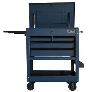 Tủ di động CSPS 84cm Màu Đen - 04 hộc kéo tay cầm Trắng