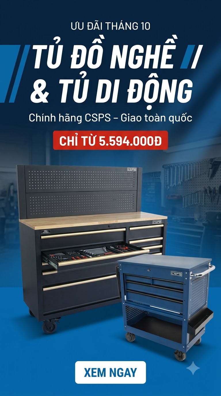 Ưu đãi tủ di động và xe đẩy đồ nghề