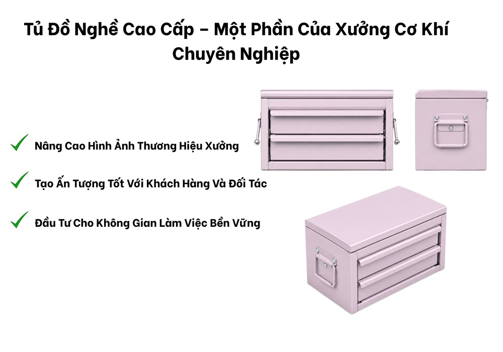 Tủ đồ nghề cao cấp một phần của xưởng cơ khí chuyên nghiệp